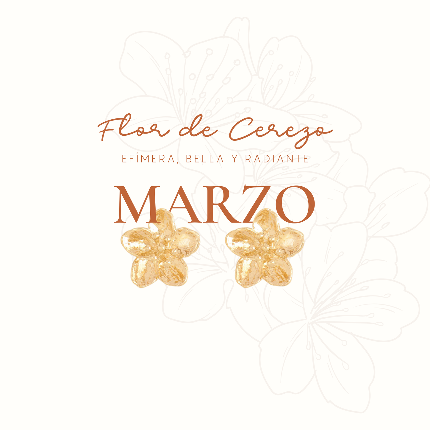 BROQUEL ENTRE FLOR, MARZO- FLOR DE CEREZO