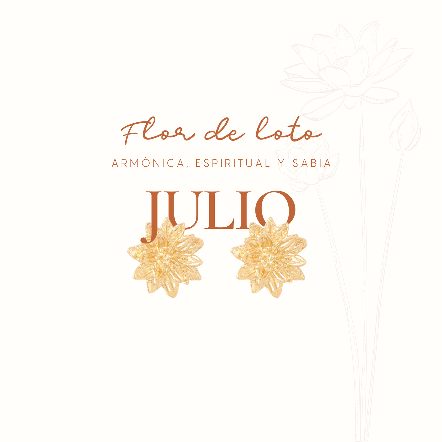 BROQUEL ENTRE FLOR, JULIO, FLOR DE LOTO