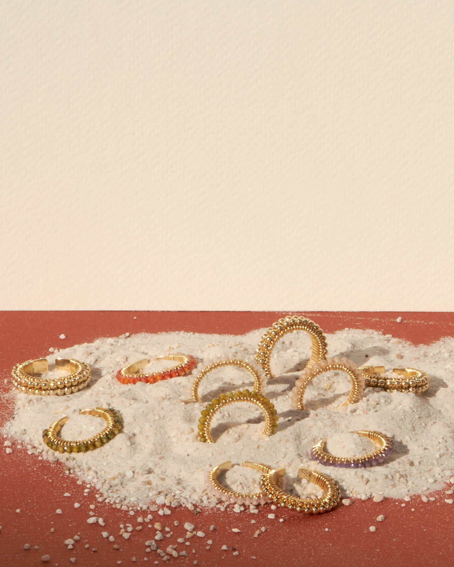 ANILLO ABANICO DOBLE- VERDE