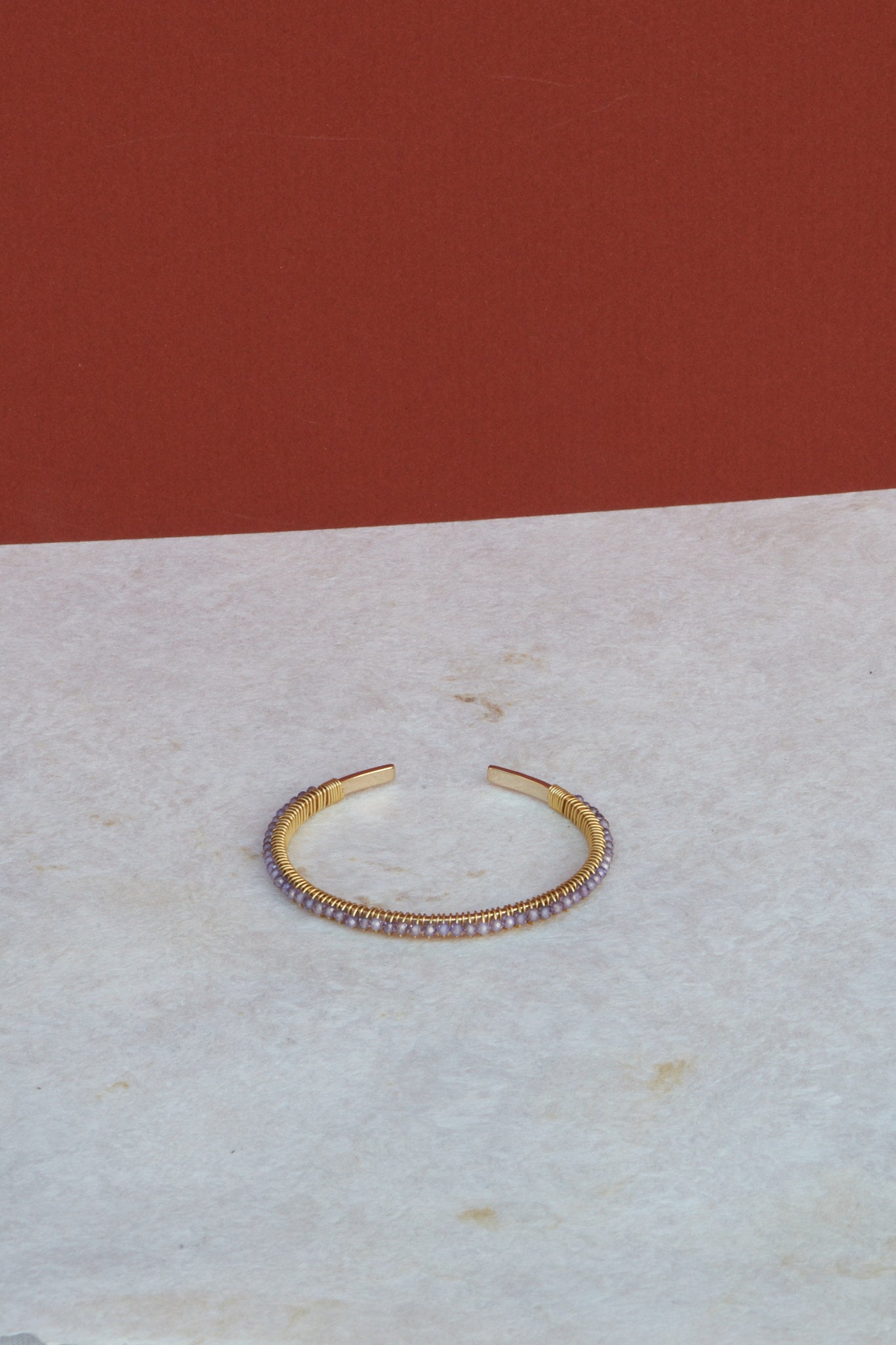 BRAZALETE ABANICO- MORADO