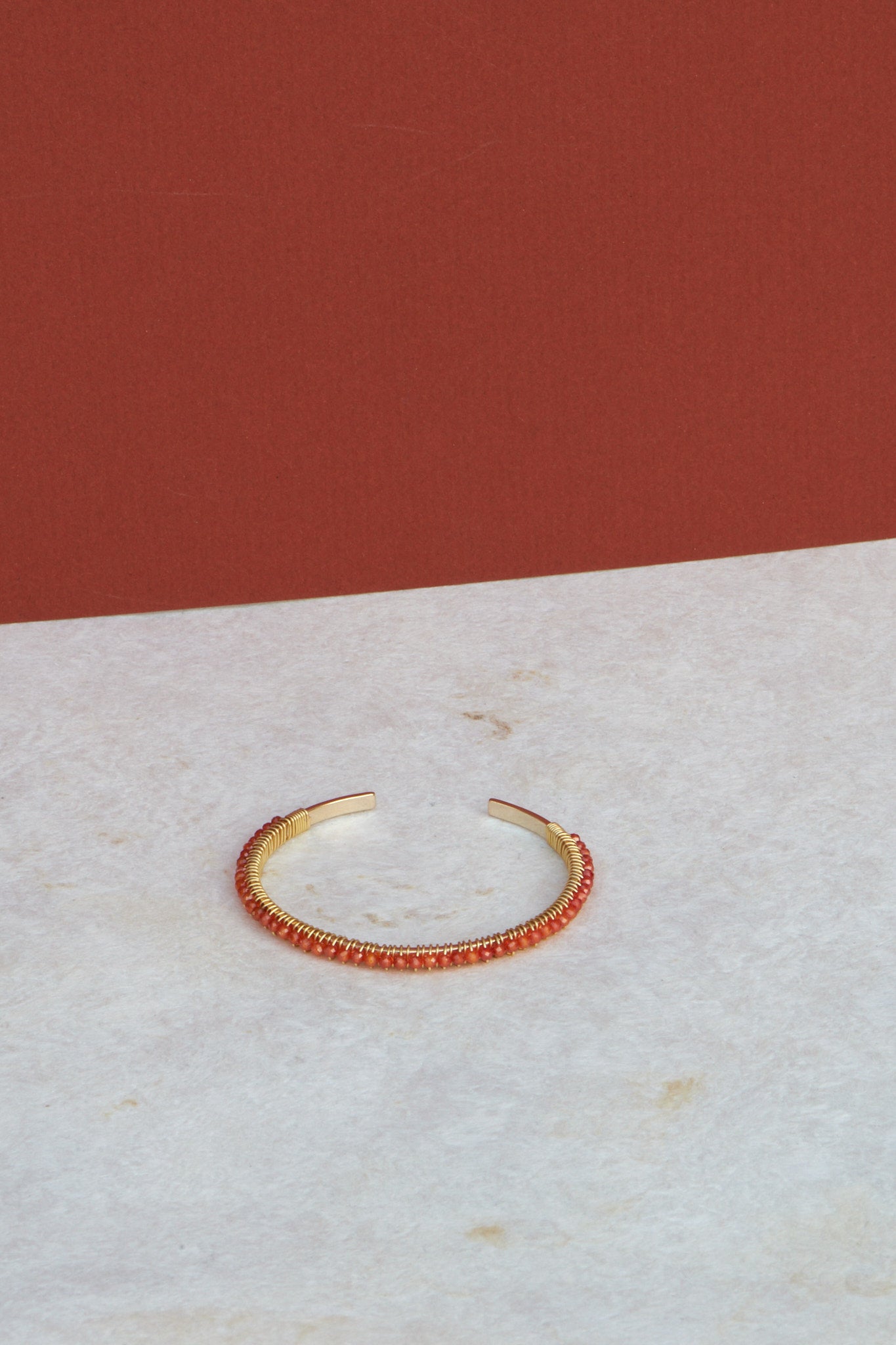 BRAZALETE ABANICO- NARANJA