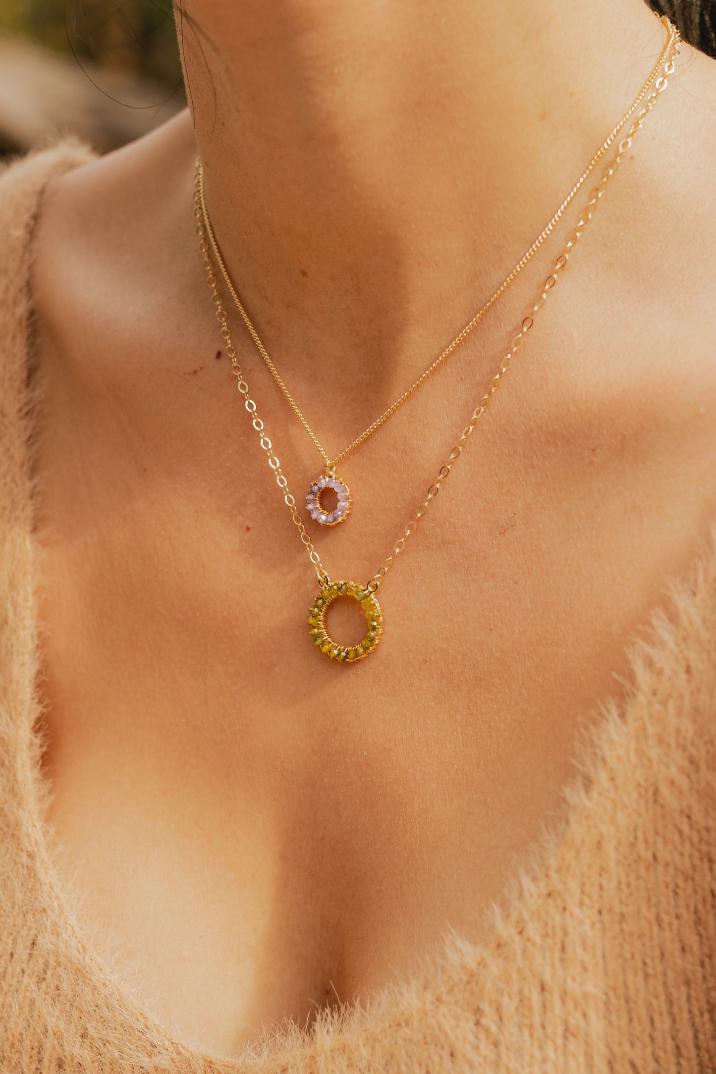 COLLAR SOLE GRANDE- VINO