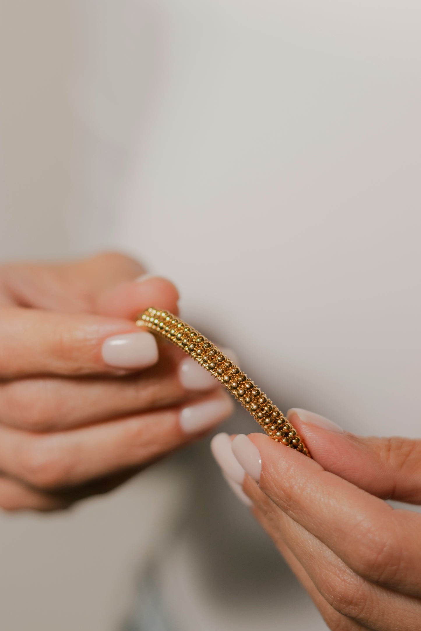 BRAZALETE ABANICO- DORADO DOBLE