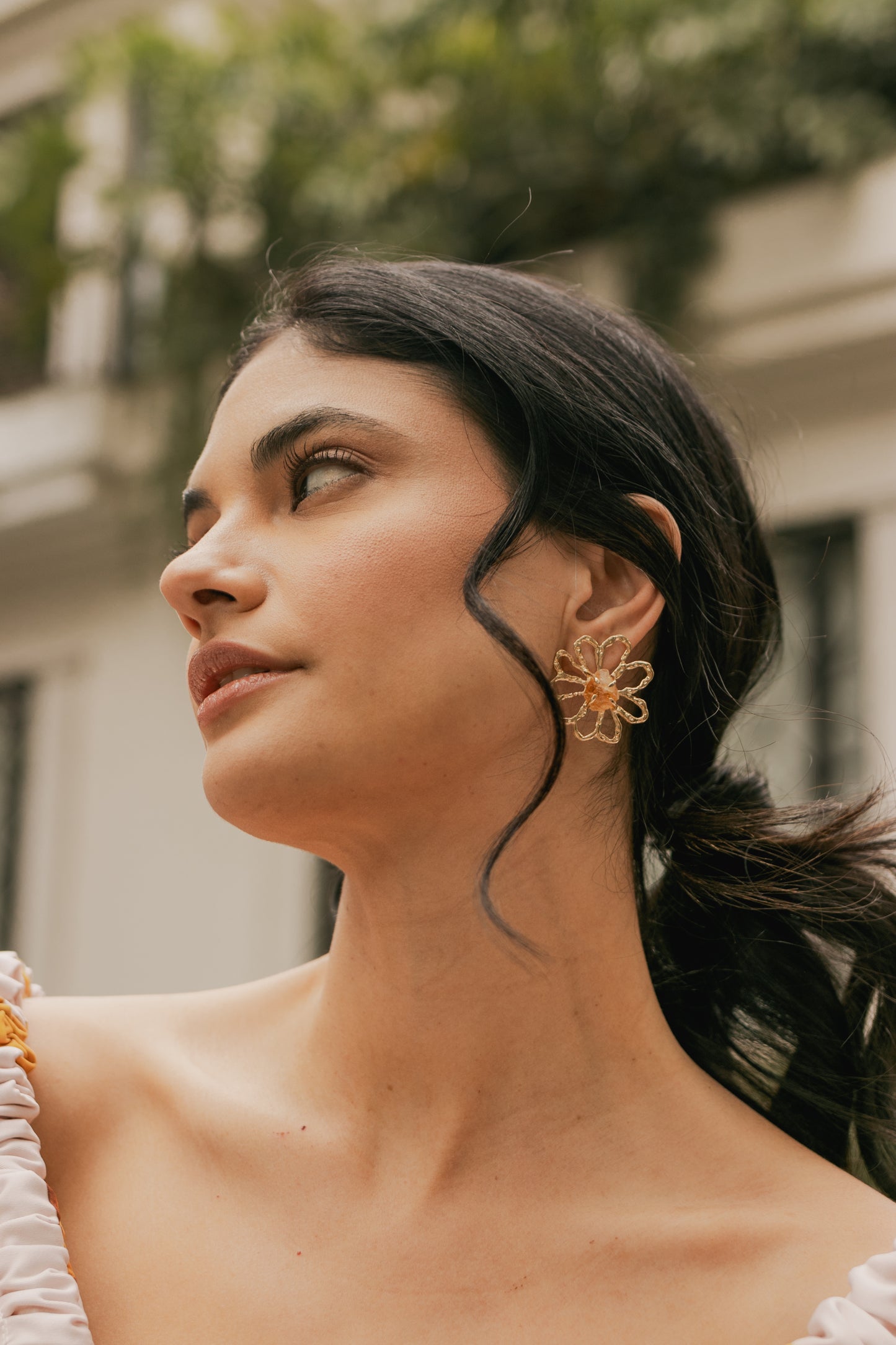 ARETE MARGARITONA PIEDRA- AMATISTA