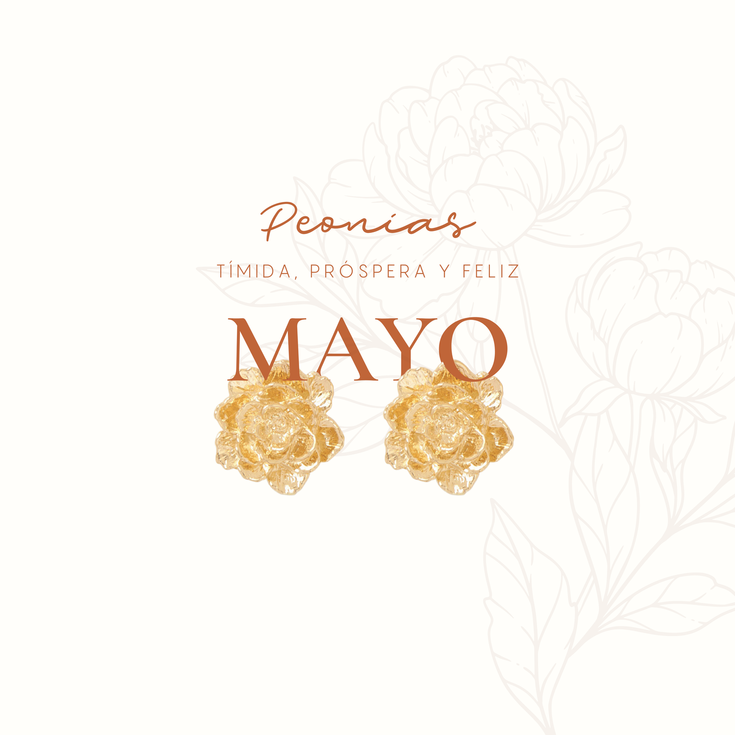 BROQUEL ENTRE FLOR, MAYO- PEONIA
