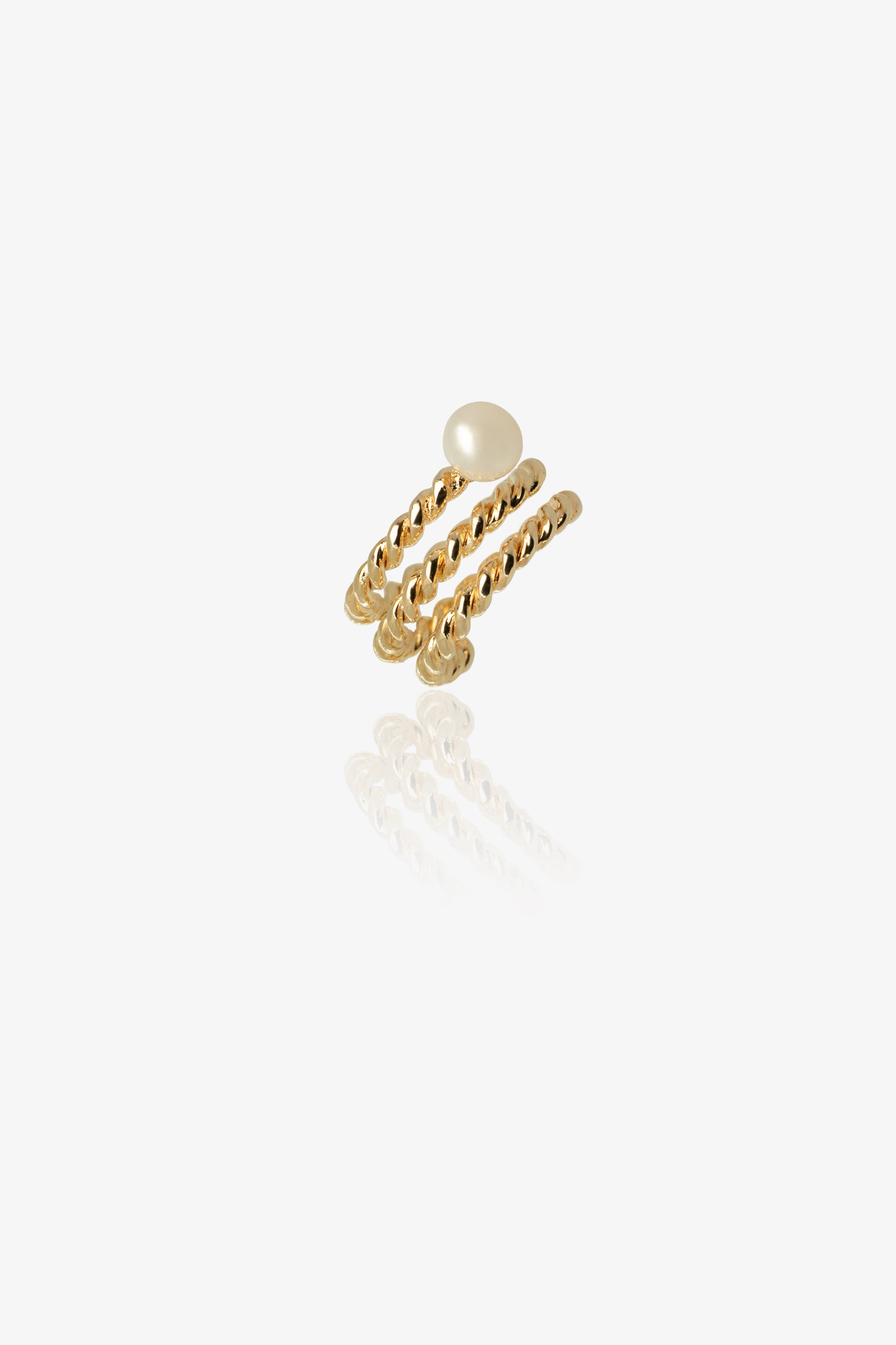 ANILLO ESPIRAL PERLA PEQUEÑA