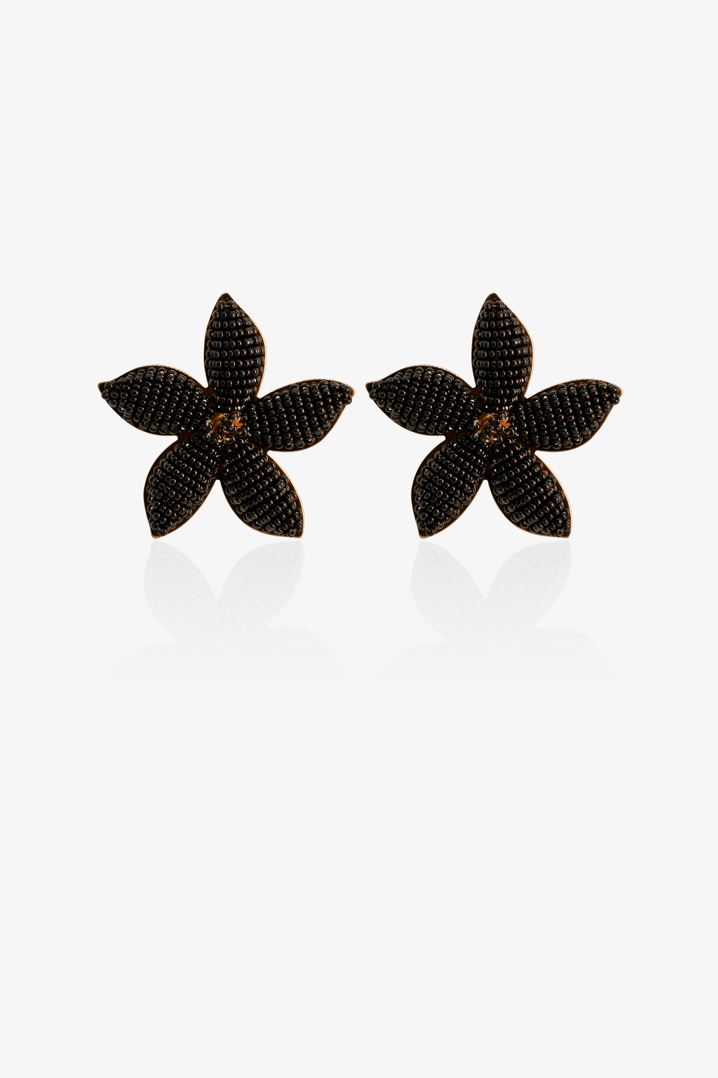 ARETE JAZMIN GRANDE- NEGRO