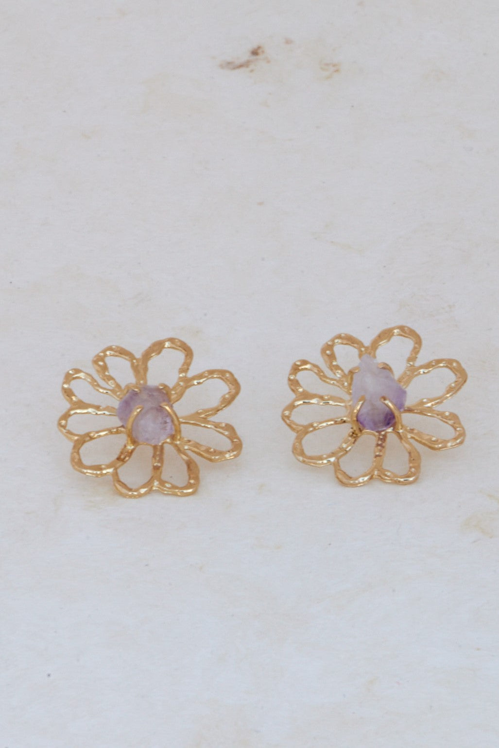 ARETE MARGARITONA PIEDRA- AMATISTA