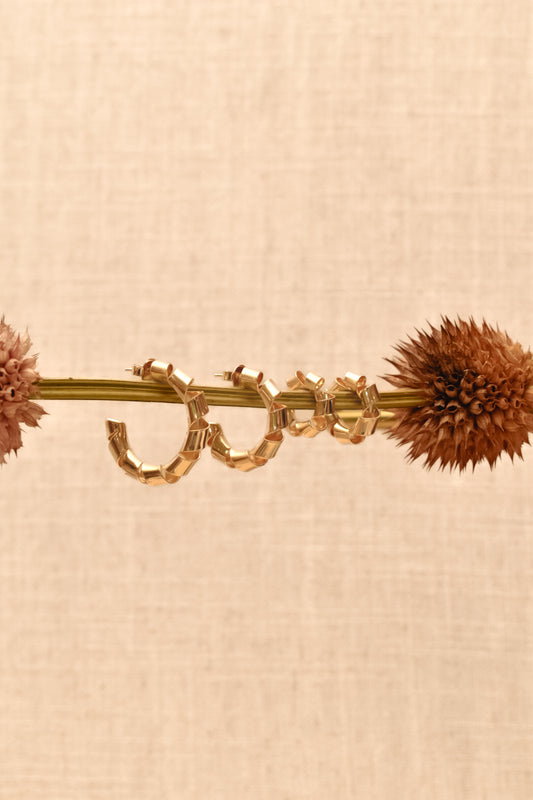 Arracada feston pequeña y Cuff feston