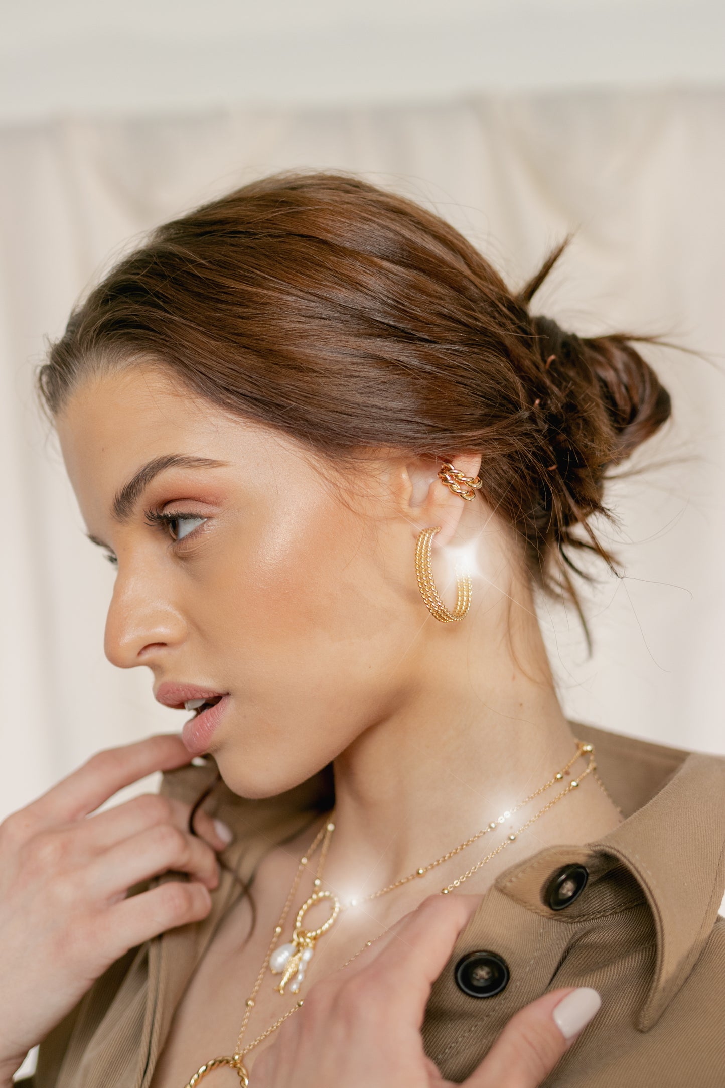 ARRACADA MIMBRE GRANDE TEJIDO GRUESO