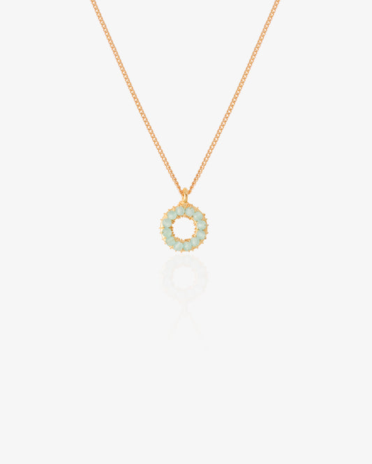 COLLAR SOLE PEQUEÑO-  AQUA