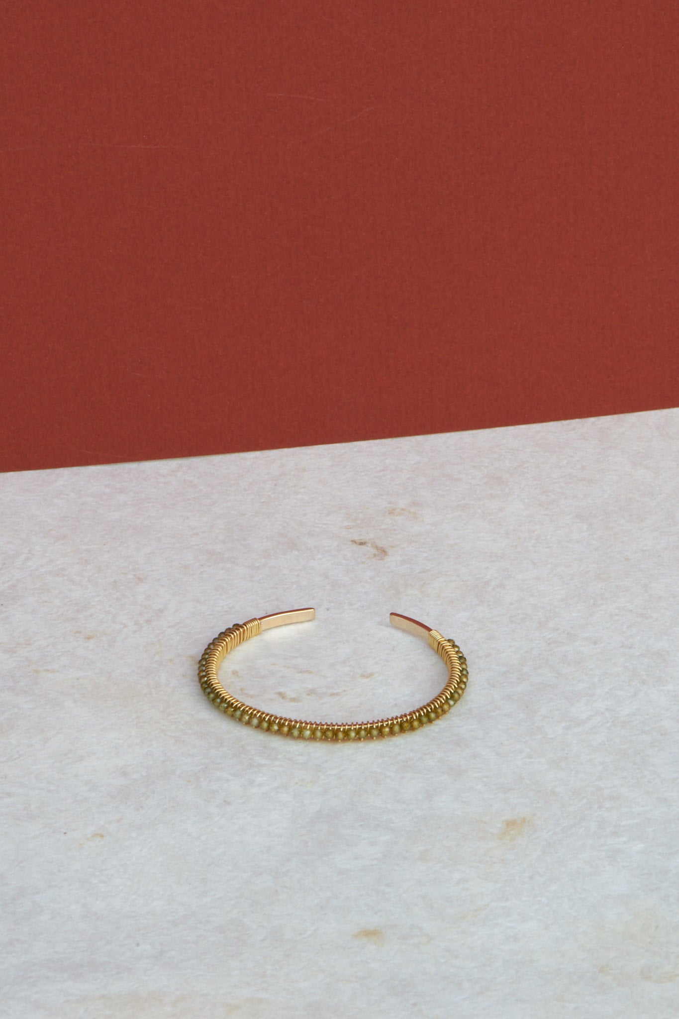 BRAZALETE ABANICO- VERDE OSCURO