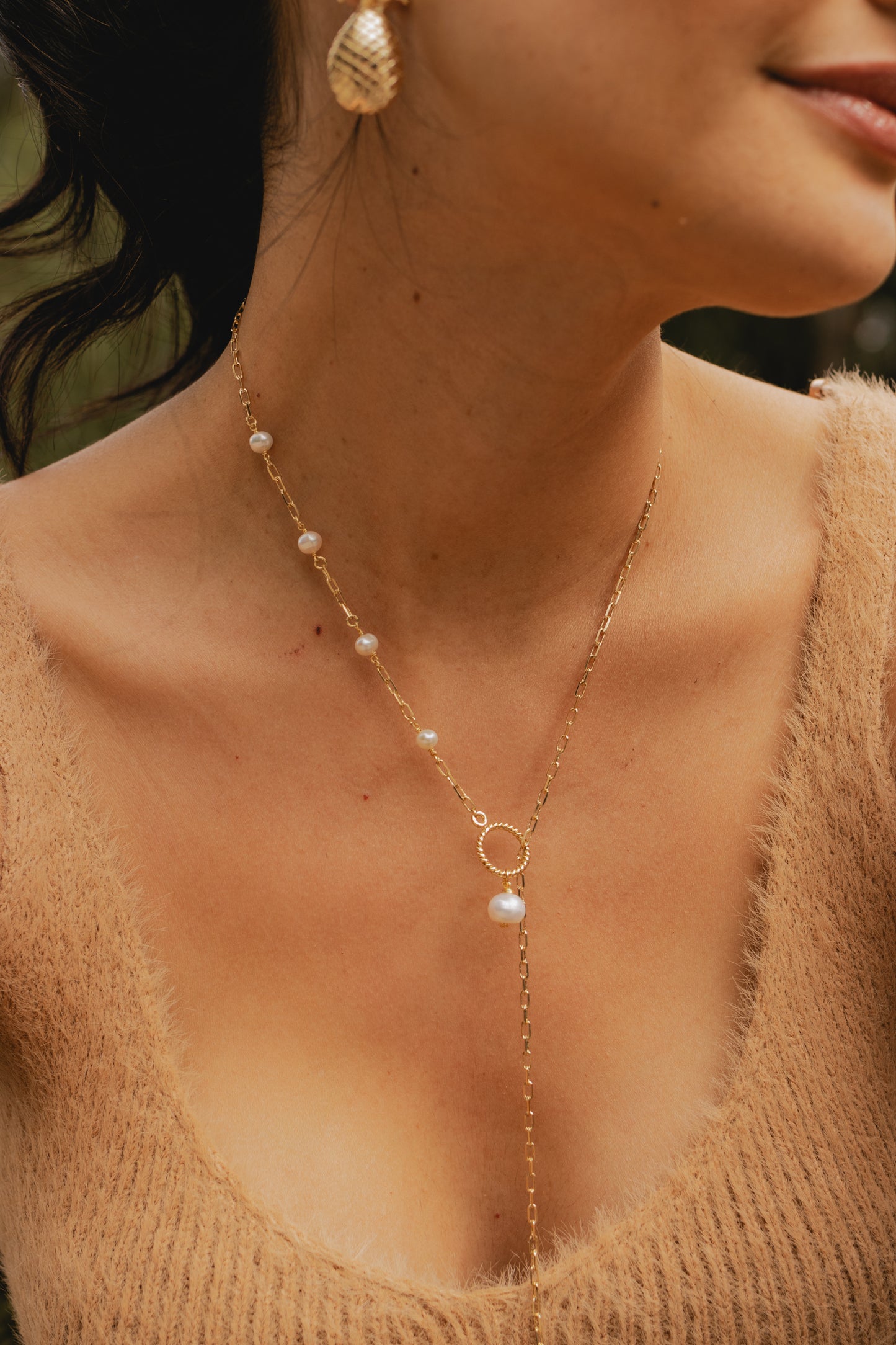 COLLAR CORBATA PERLA