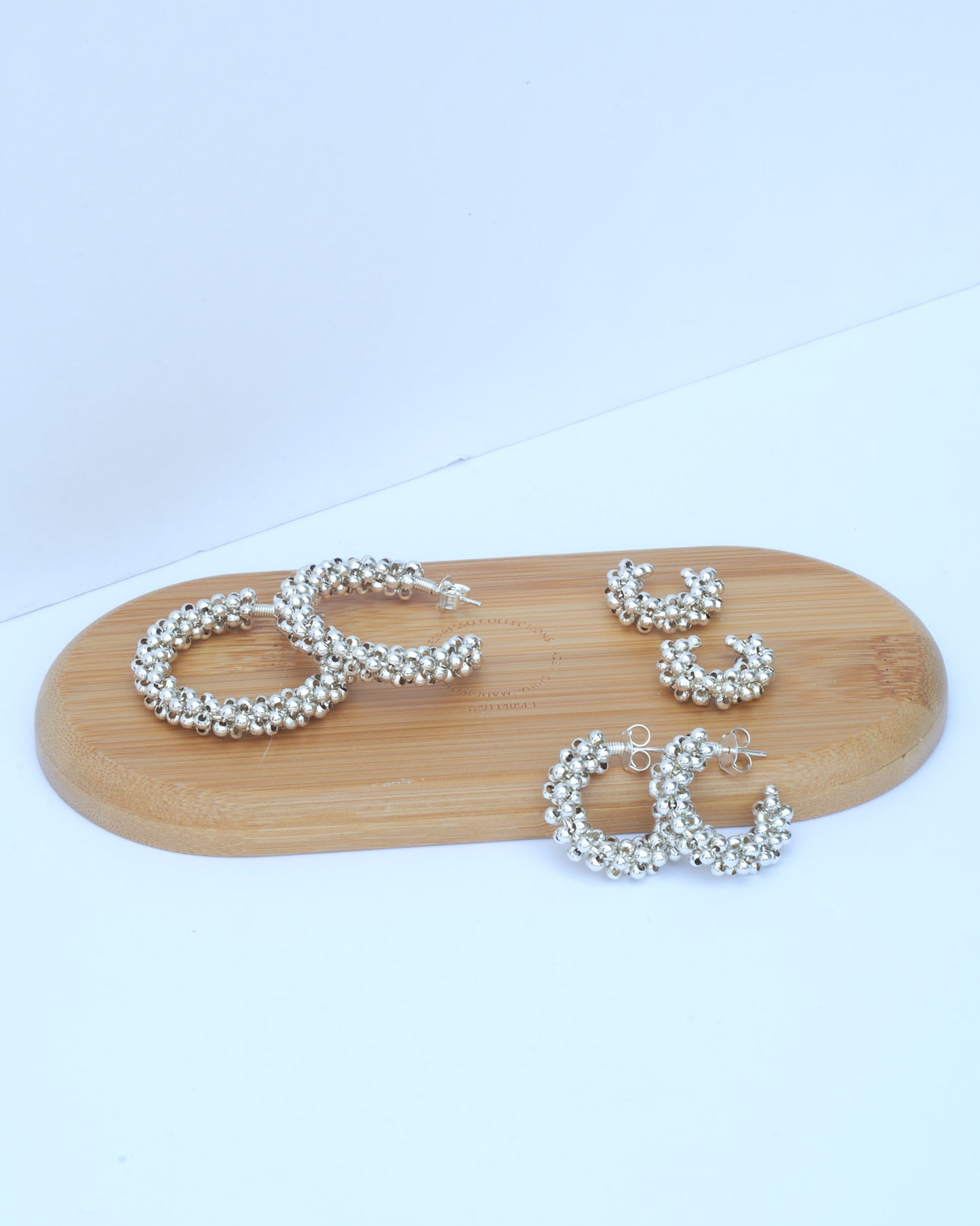 ARRACADA AMARANTO PLATA PEQUEÑA