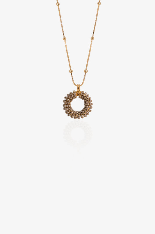 COLLAR AMARANTO- GRIS