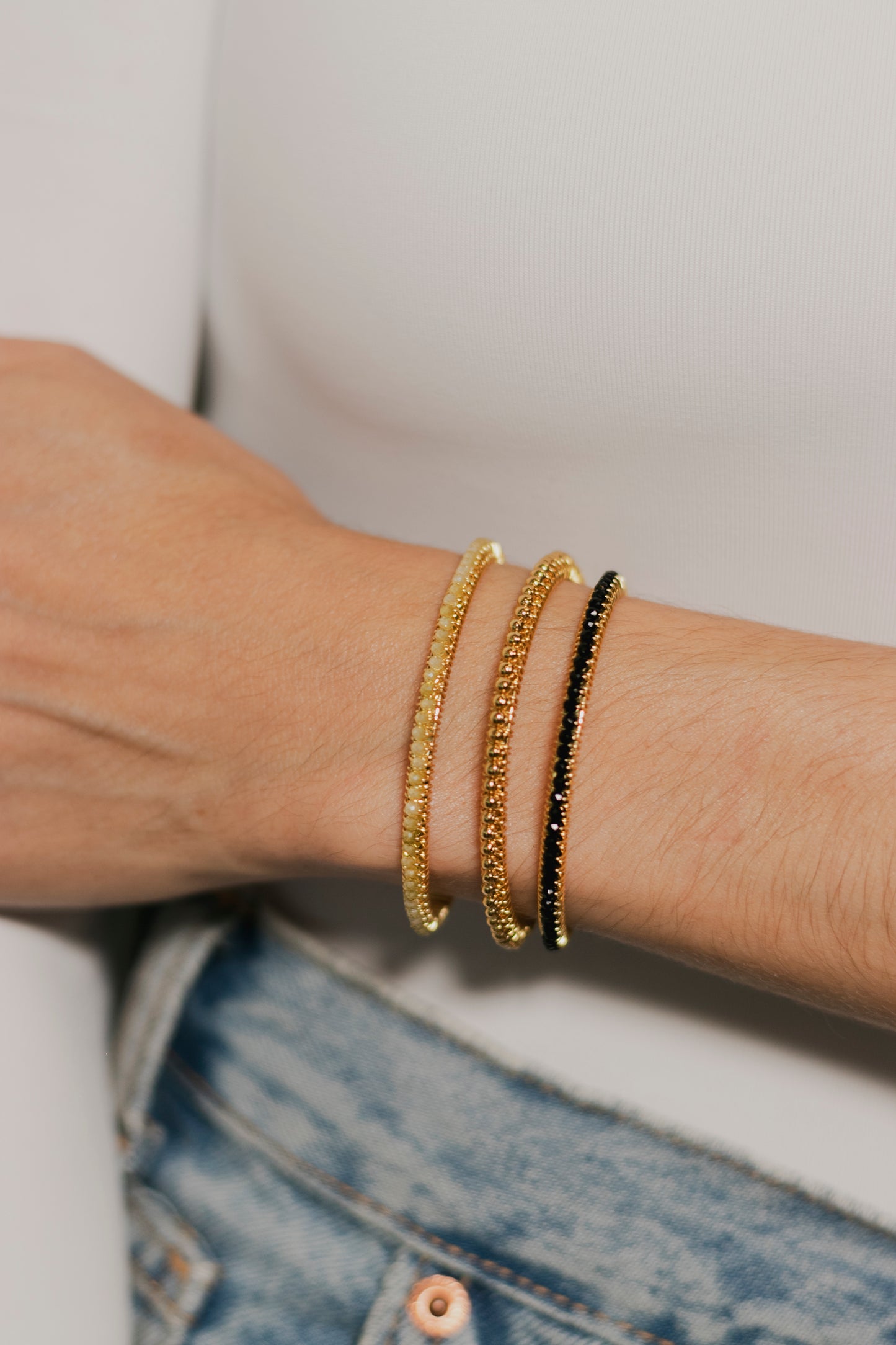 BRAZALETE ABANICO- VERDE CLARO