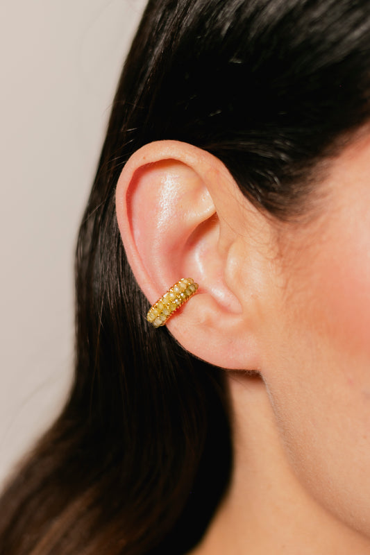 CUFF ABANICO DOBLE- VERDE