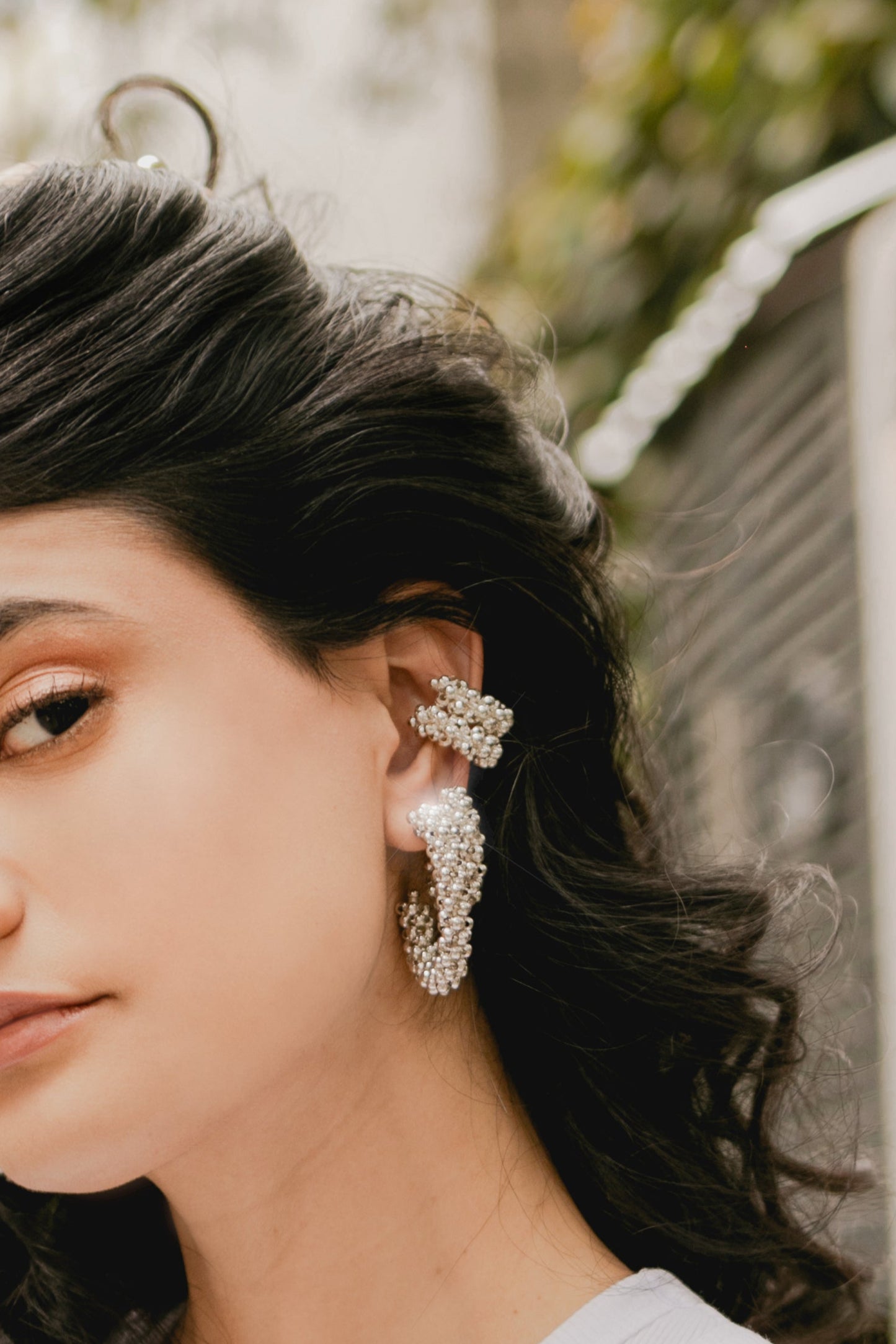 ARRACADA AMARANTO PLATA GRANDE