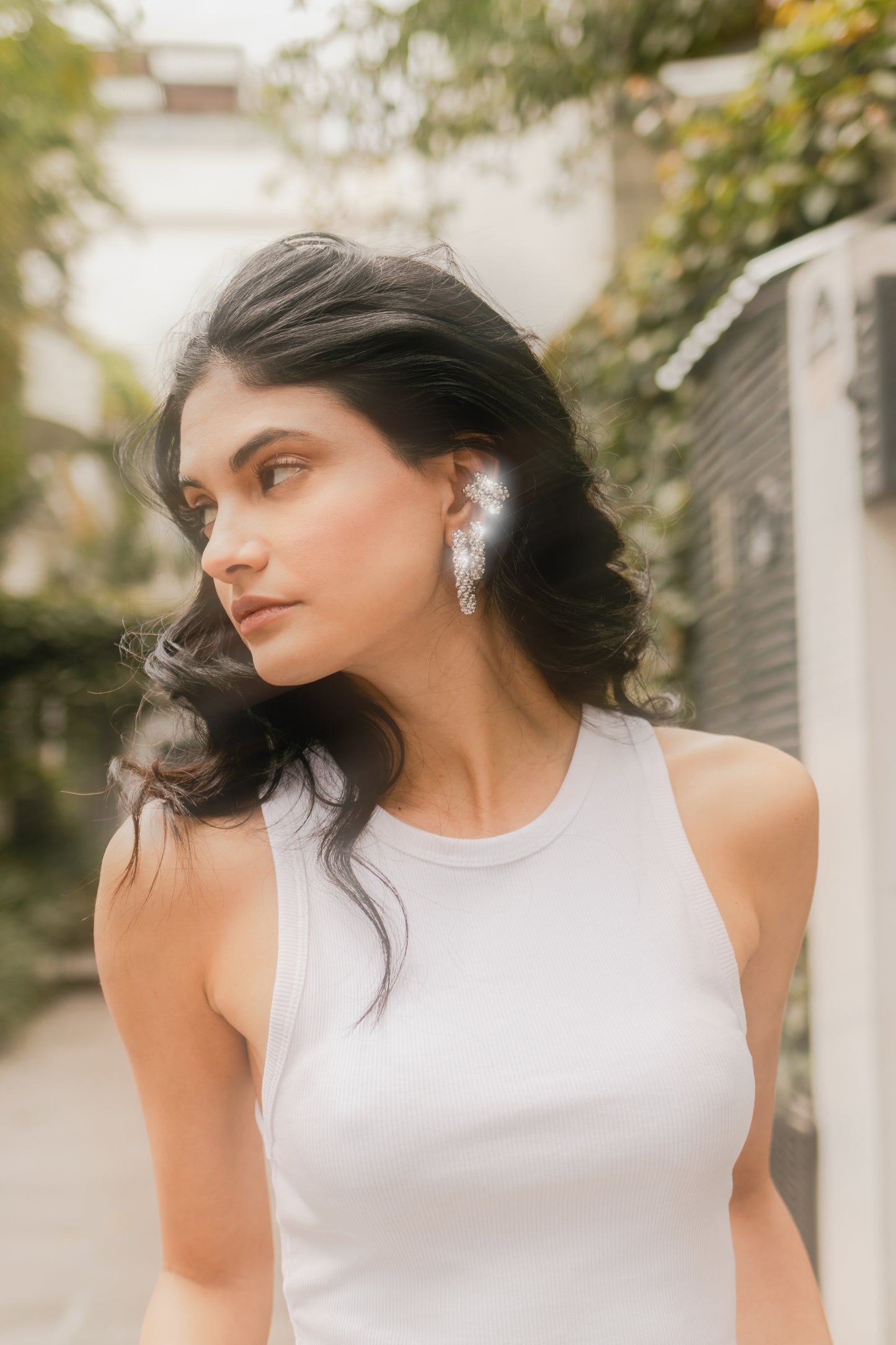 ARRACADA AMARANTO PLATA GRANDE