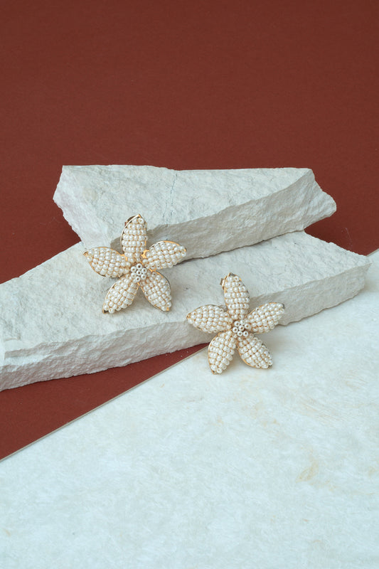 ARETE JAZMIN PEQUEÑO- BLANCO