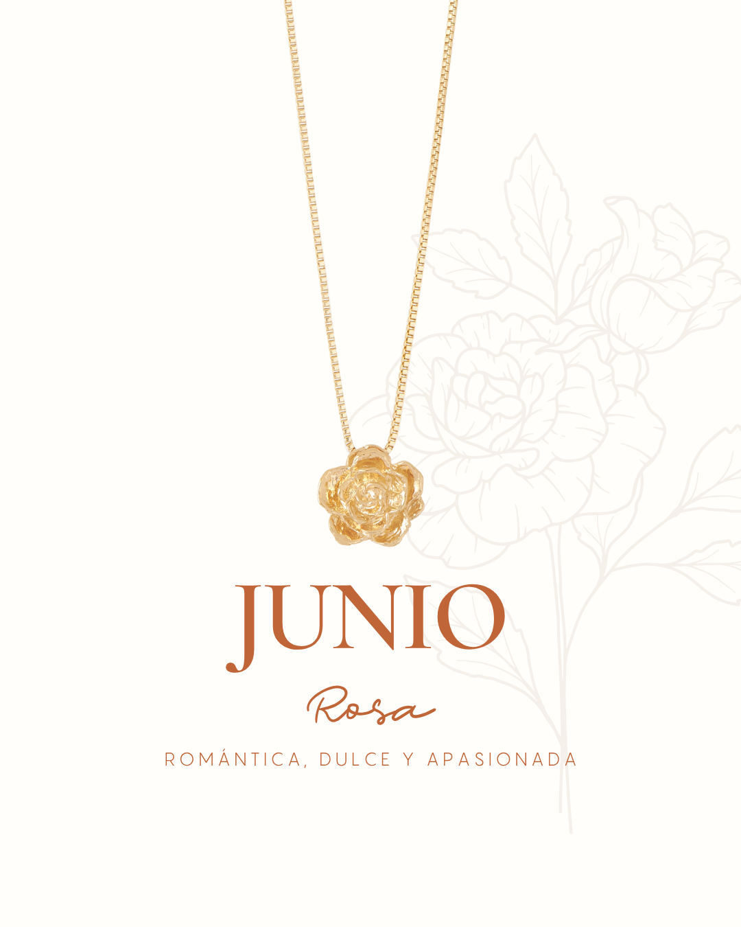 COLLAR ENTRE FLOR, JUNIO- ROSA