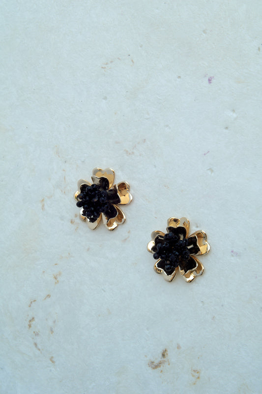 ARETE ZINIA PEQUEÑO- NEGRO
