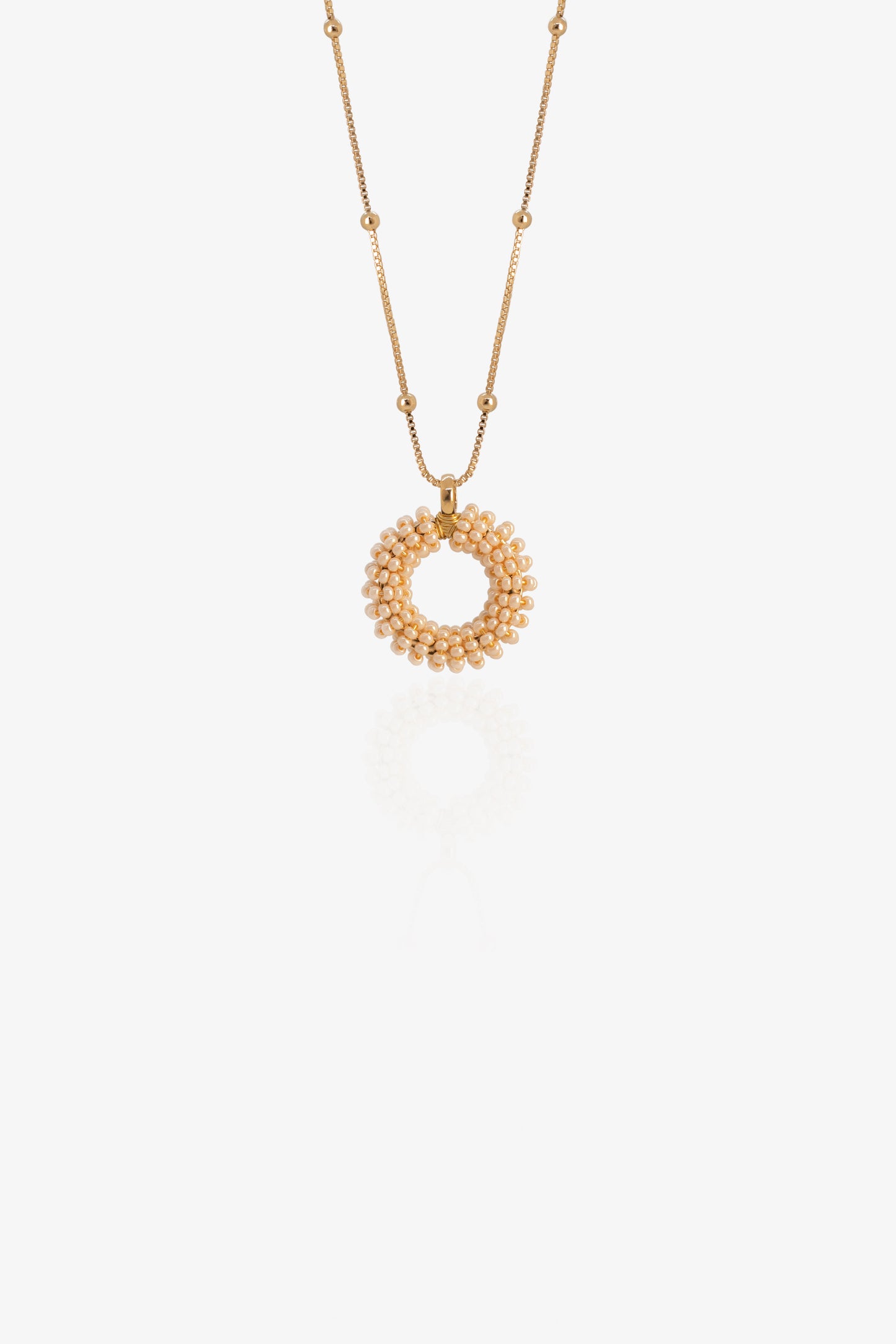 COLLAR AMARANTO- BLANCO