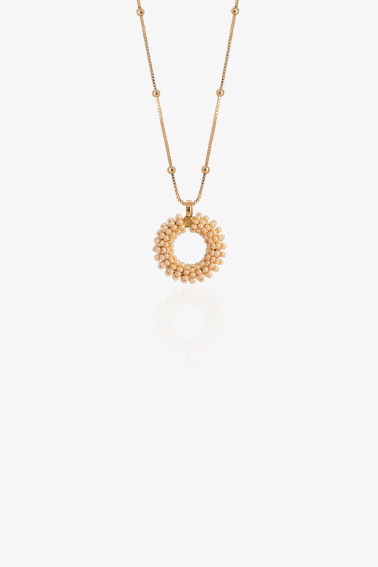 COLLAR AMARANTO- BLANCO