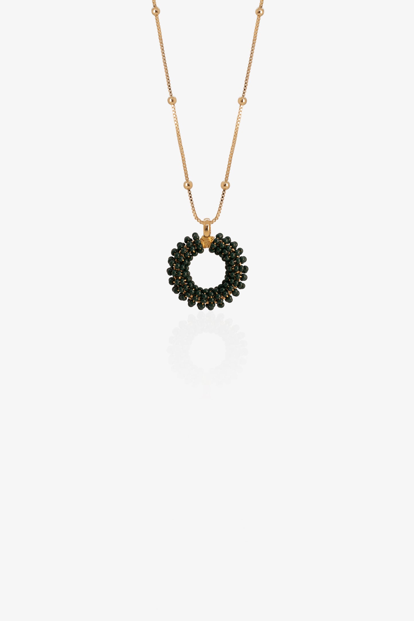 COLLAR AMARANTO- VERDE