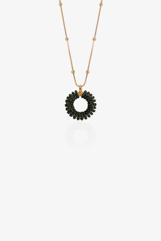 COLLAR AMARANTO- VERDE