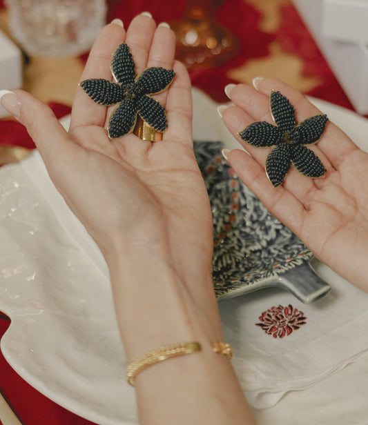 ARETE JAZMIN GRANDE- VERDE