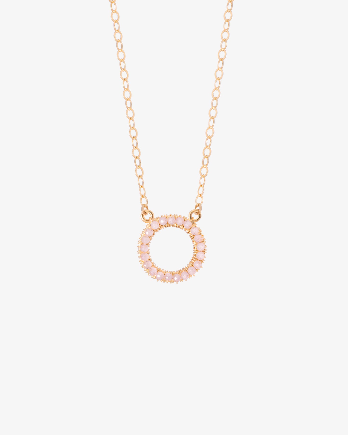 COLLAR SOLE GRANDE- ROSA CLARO